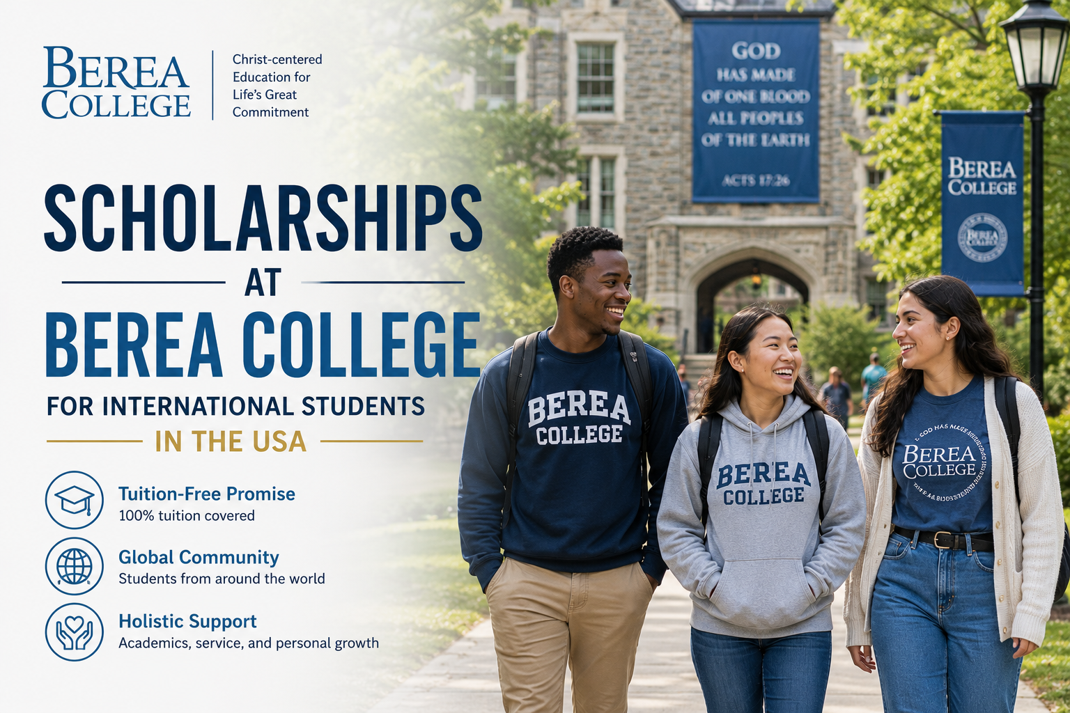 Scholarships at Berea College for International Students in the USA
